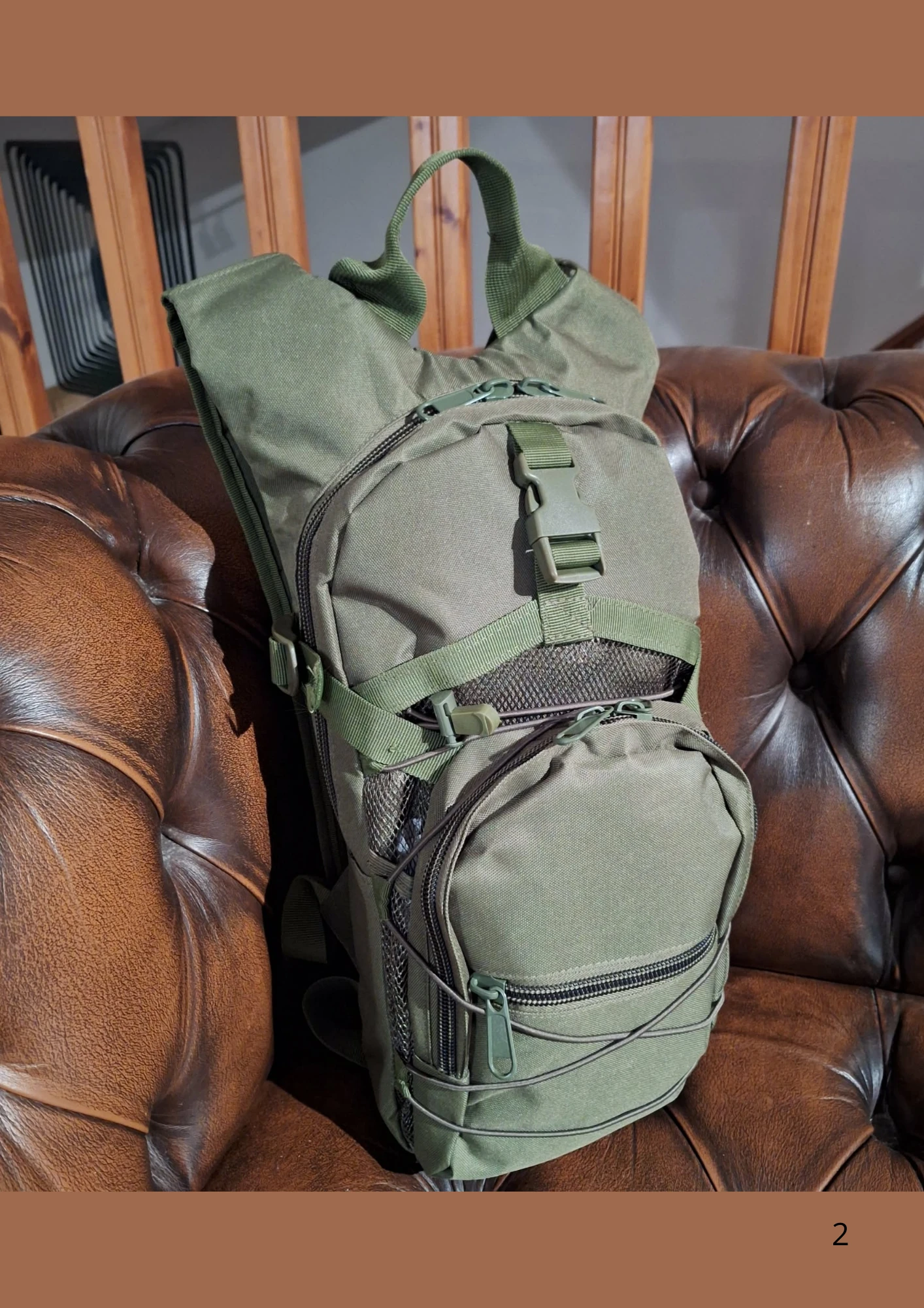 Tactical / hiking backpack – Compatible water pocket – 26/28L – Oxford 800D – photo 2